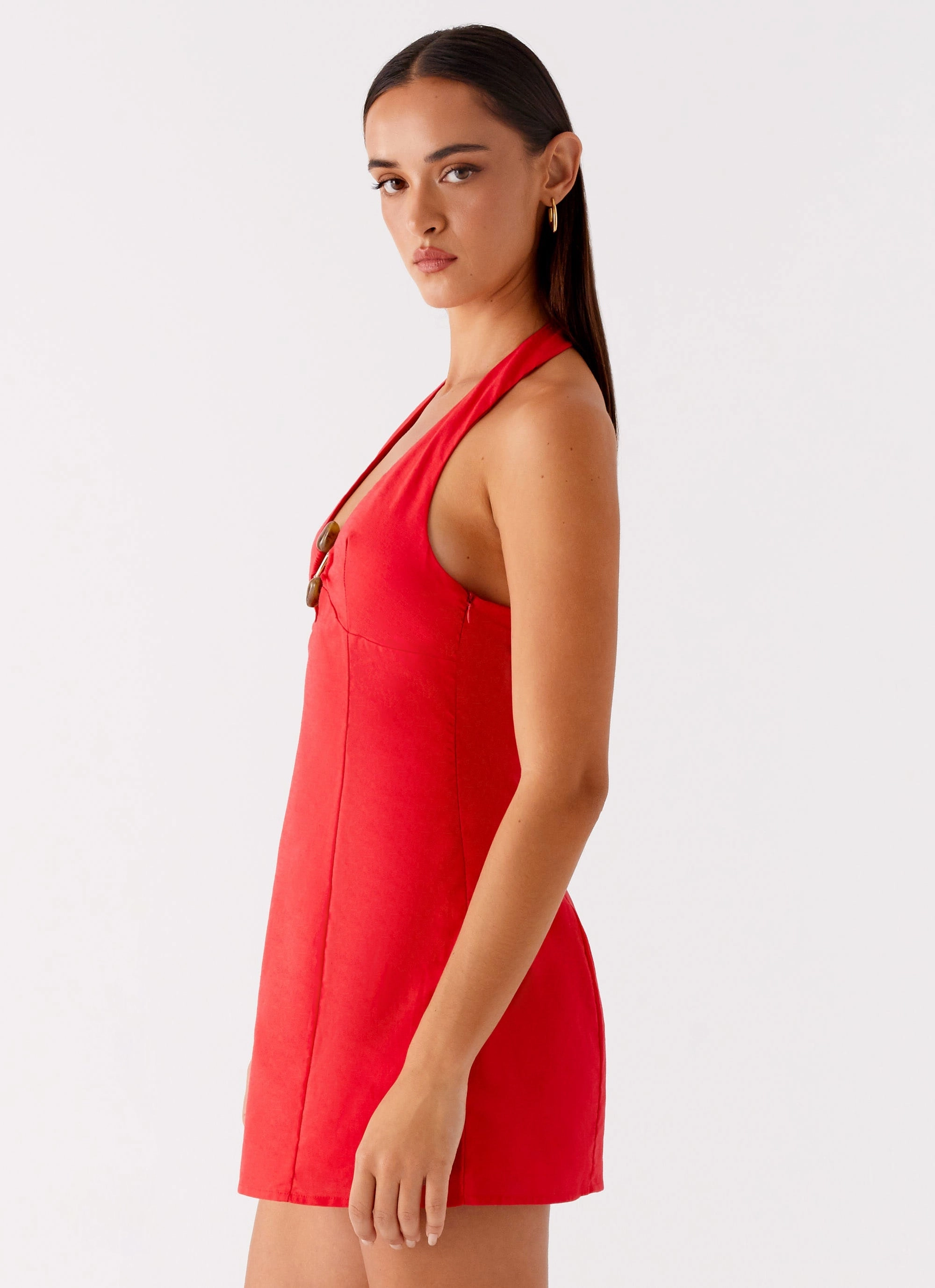 Charming Comfort Roxe Mini Dress - Red
