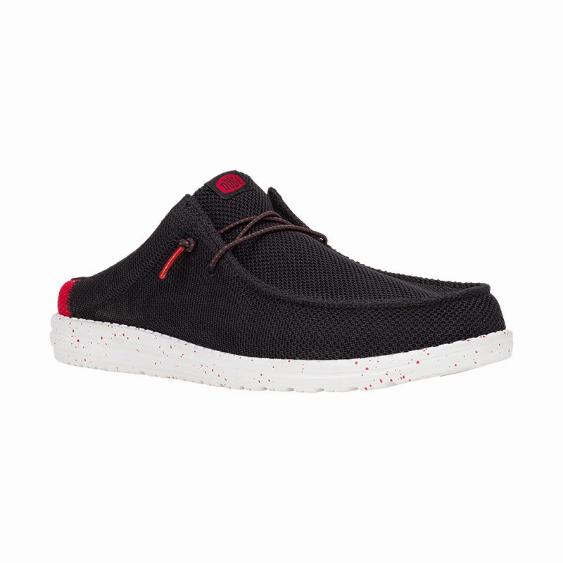 Instant Fit Quick Slip On Shoes Men's Wally Slip Varsity Black/Red