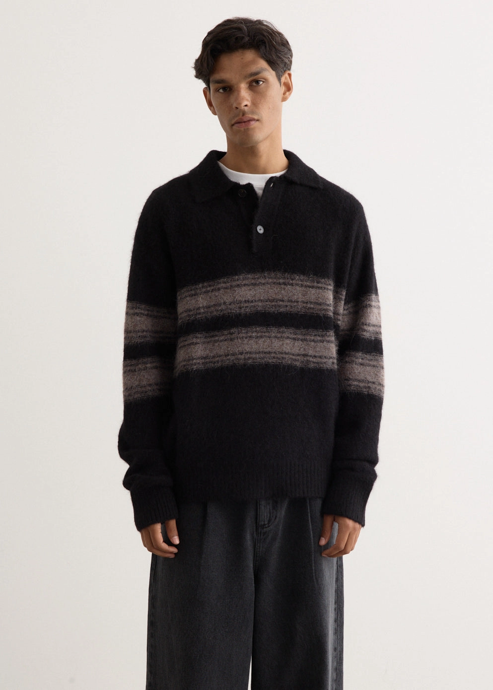 Burn Long Sleeve Polo Subtle Detail Layer Trend