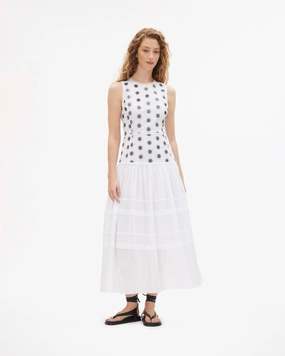 Side Pleats Elegant Style Rachel Dress