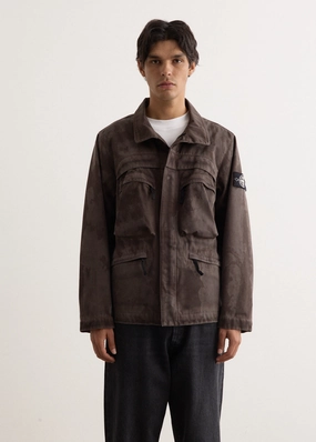 Ergonomic Drape Friction Resistant Raso Gommato 3L Laser Camo Field Jacket