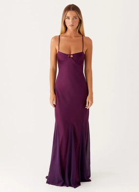 Chic Comfort Look Ravello Maxi Dress - Mulberry