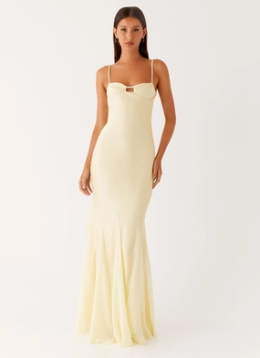 Ravello Maxi Dress - Sunny Yellow Easy Texture