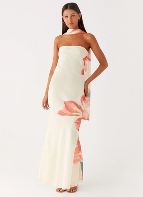 Weekend Look Grace Color Under The Pagoda Maxi Dress - Siena Floral