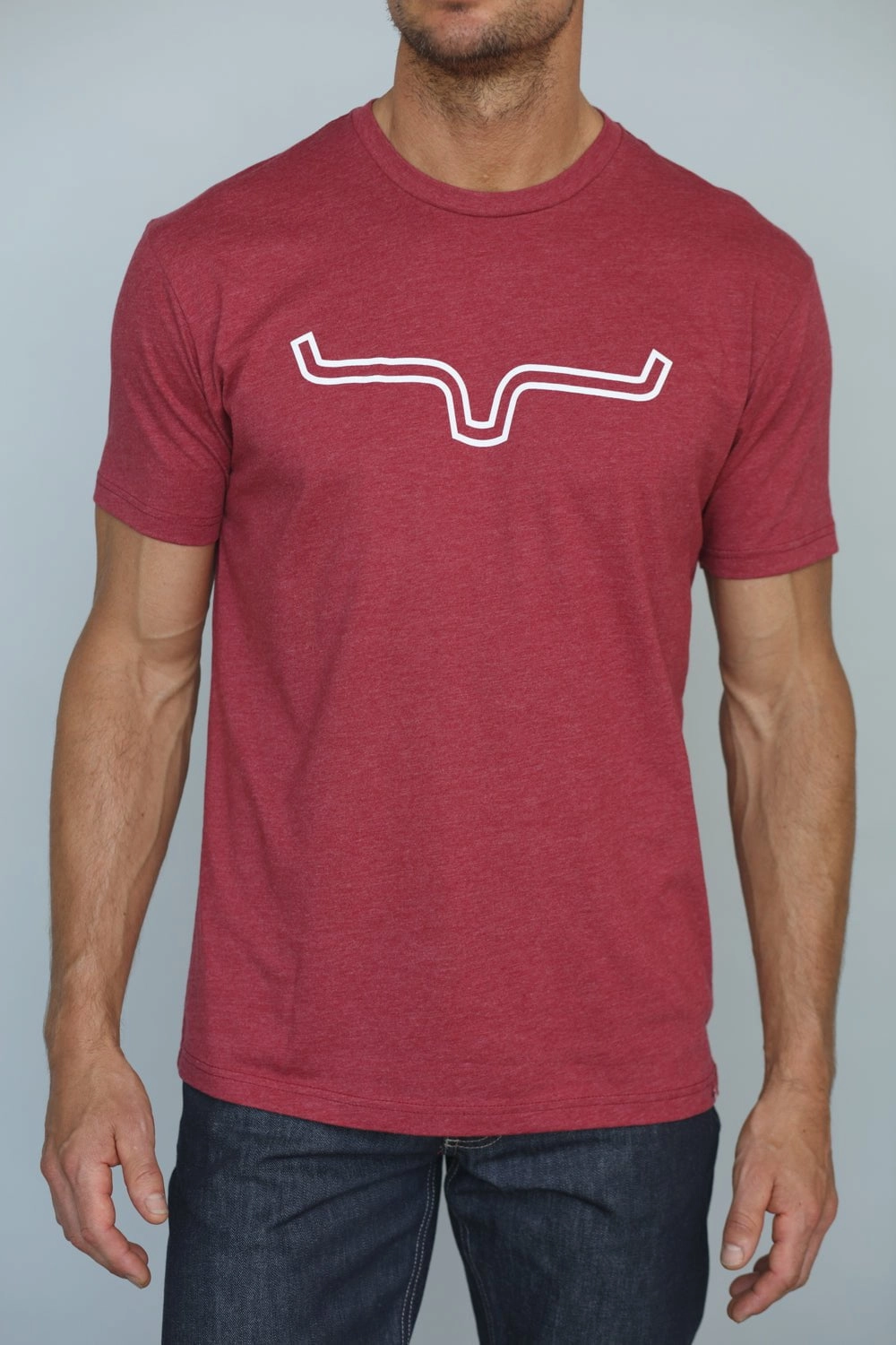 Kimes Ranch Mens Outlier Tee T-Shirt Red Cotton Blend S/S Odor control