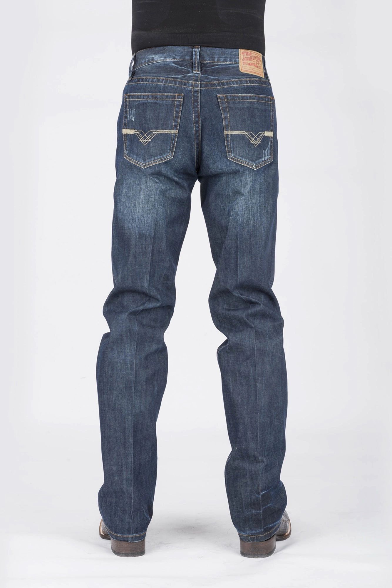 Neutral Daily Wear Stetson Mens 1312 Modern Fit Deco Blue 100% Cotton Jeans