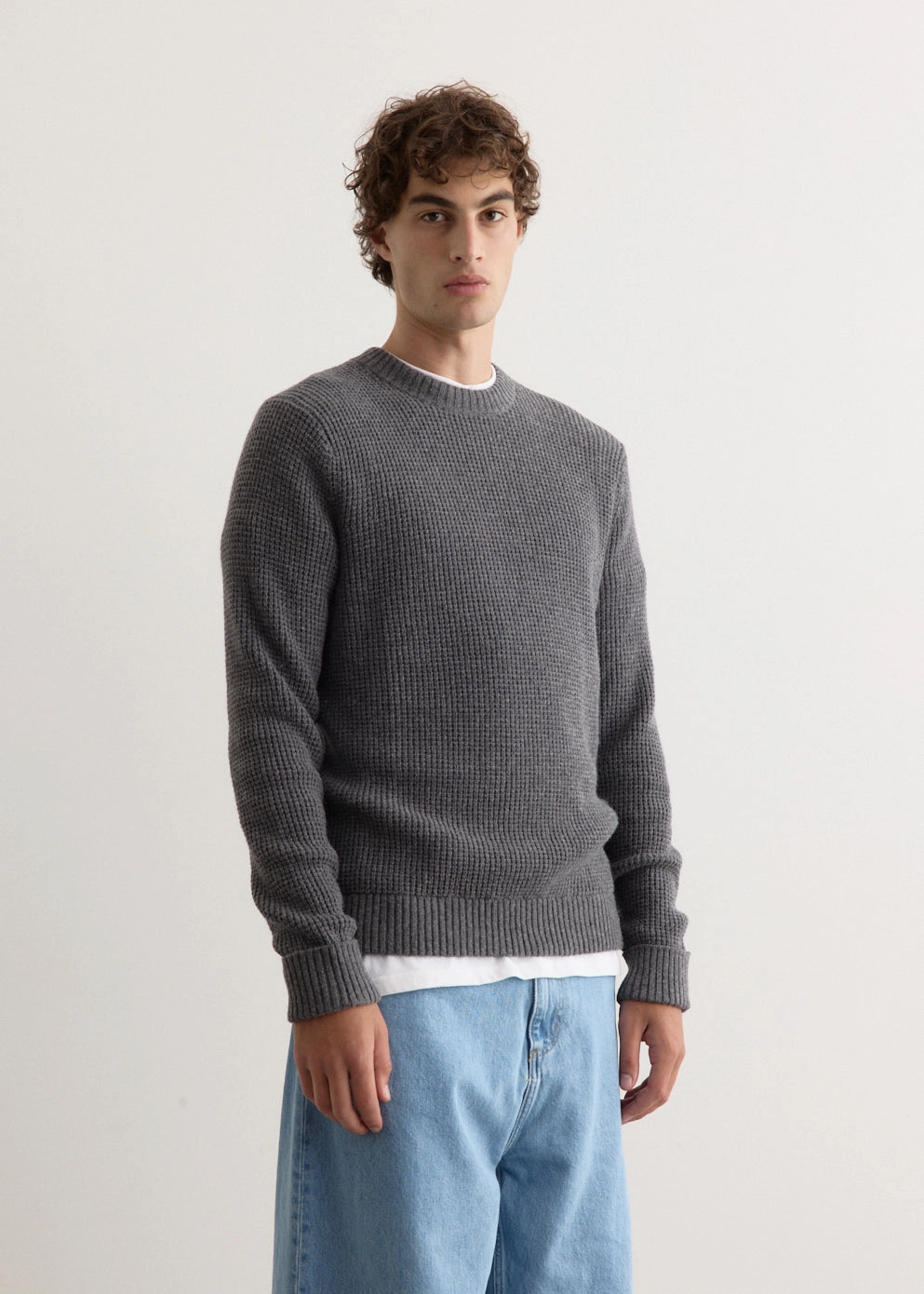 Lightweight Form Recycled Wool Blend Sweater