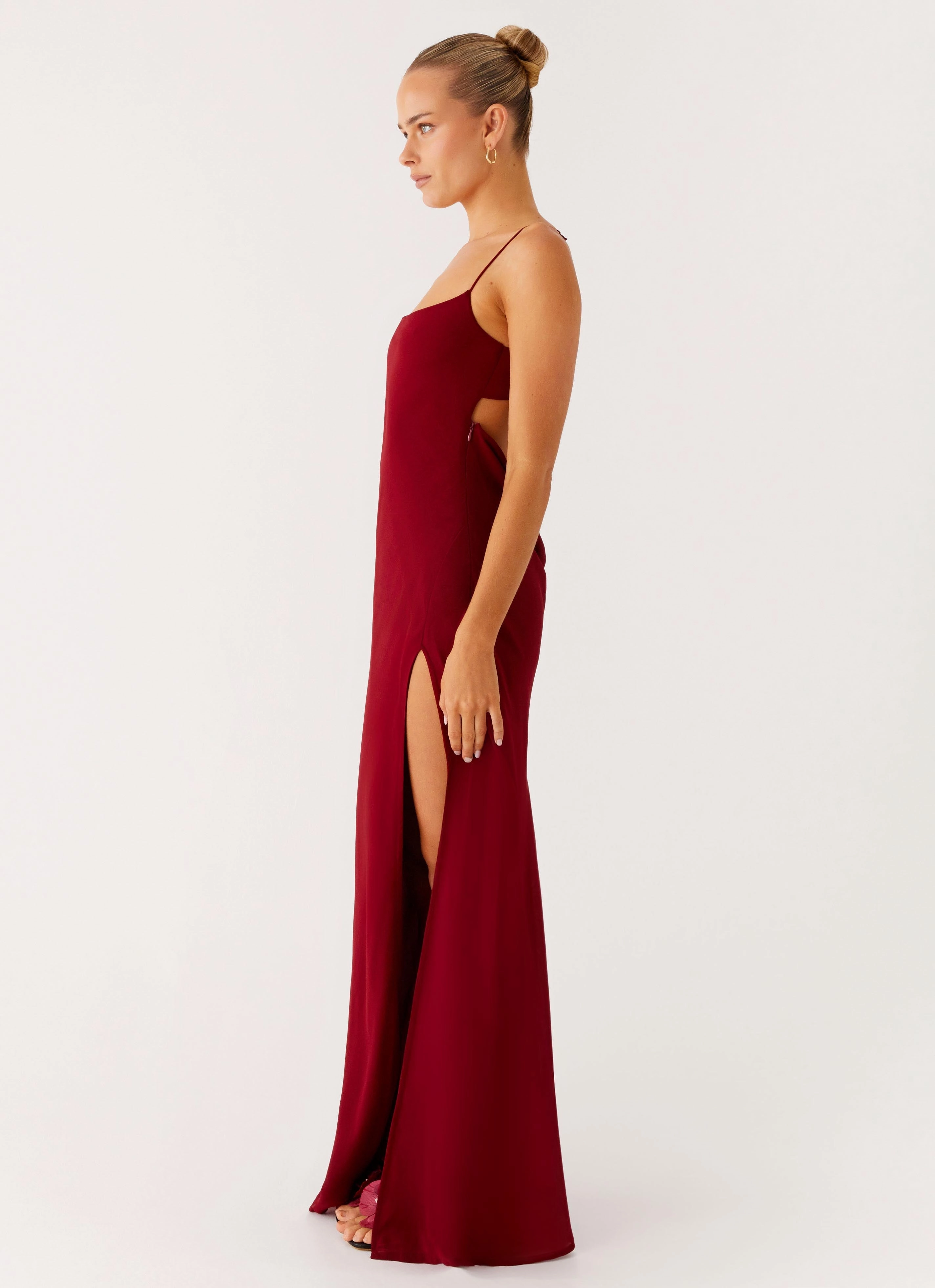 Soft Finish Alouette Maxi Dress - Burgundy