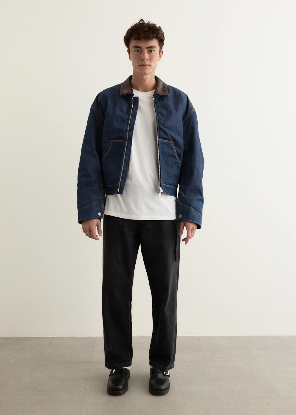 Ohniev Denim Indigo Jacket Outdoor Adventure Compression Layer