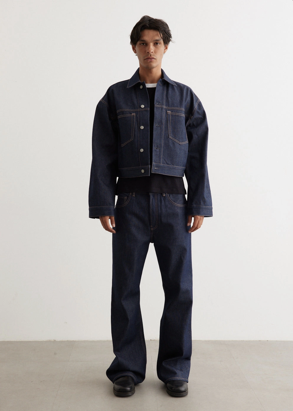 Marko Denim Jacket Quick Access Pockets Durable Zipper