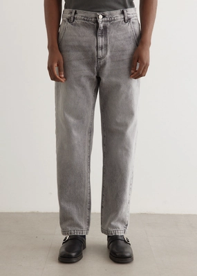 Regular Jeans Slim Detail Riveted Stress Points