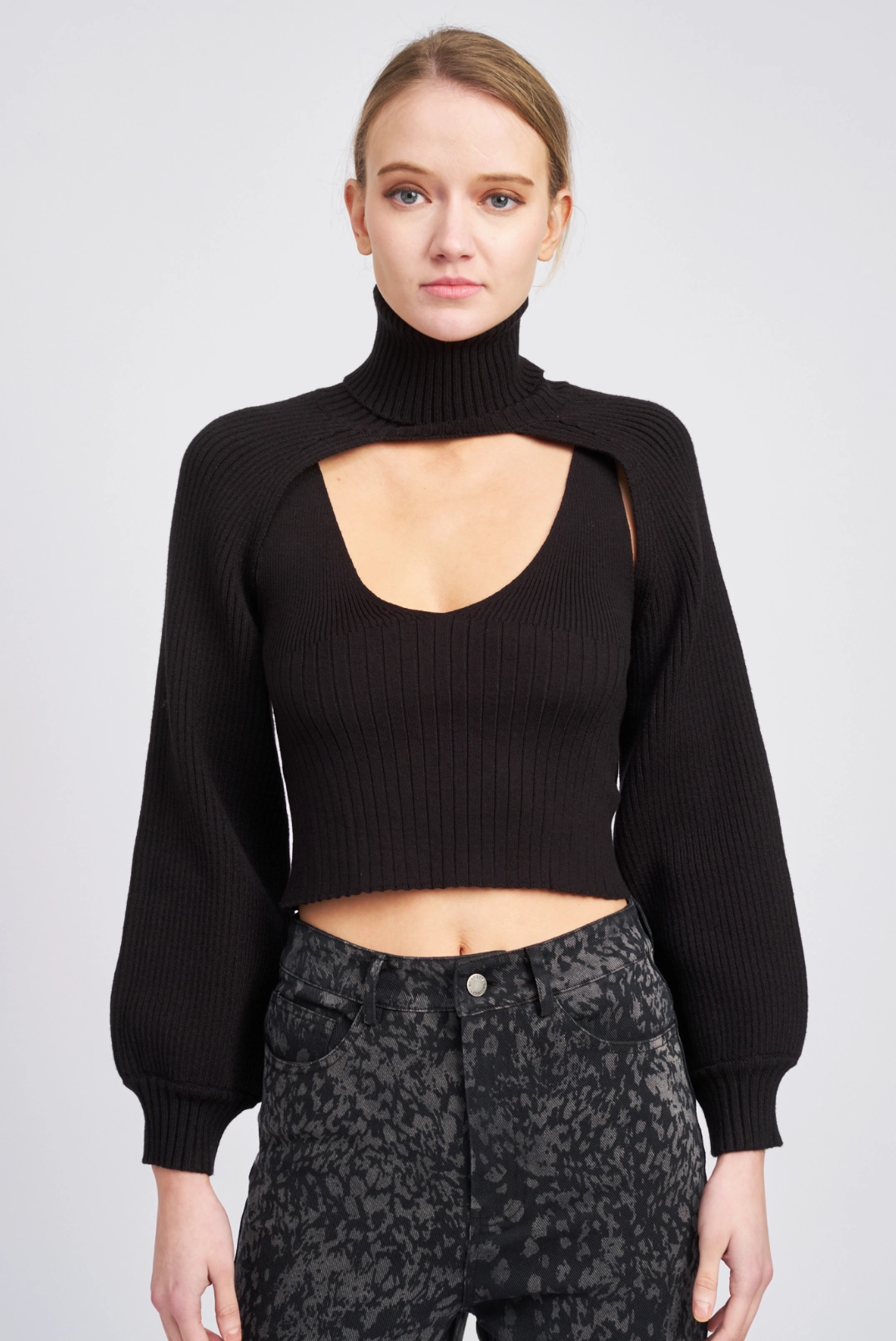 Snuggly Comfort Knit Fashion Knit Tank Bolero Set