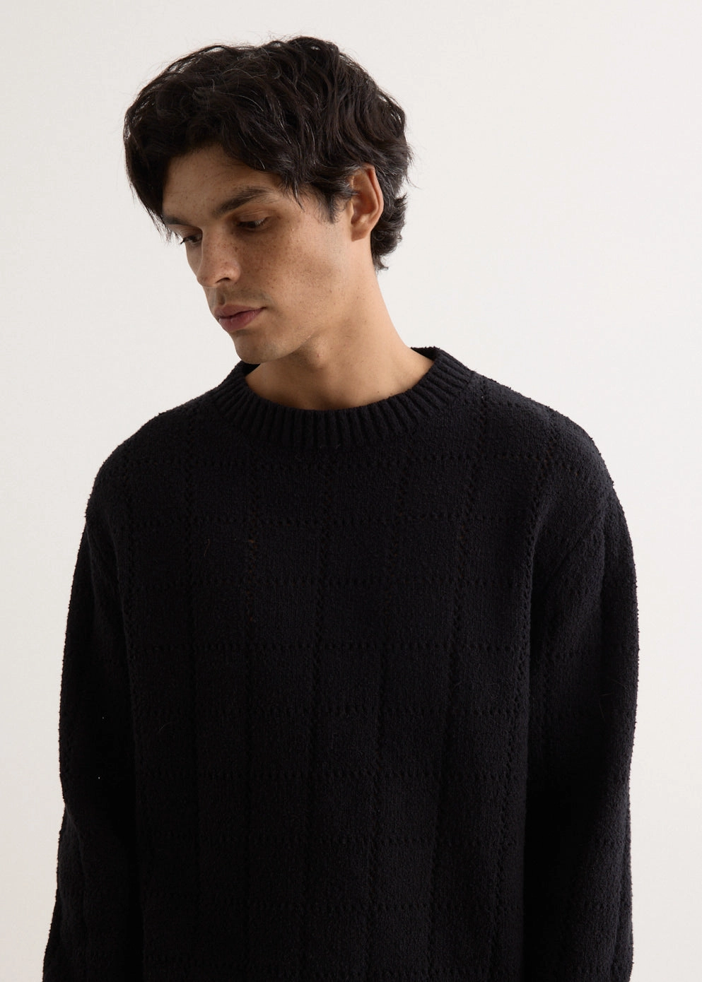 All Fit Look Knit Reinforced Edges Iliad Crewneck