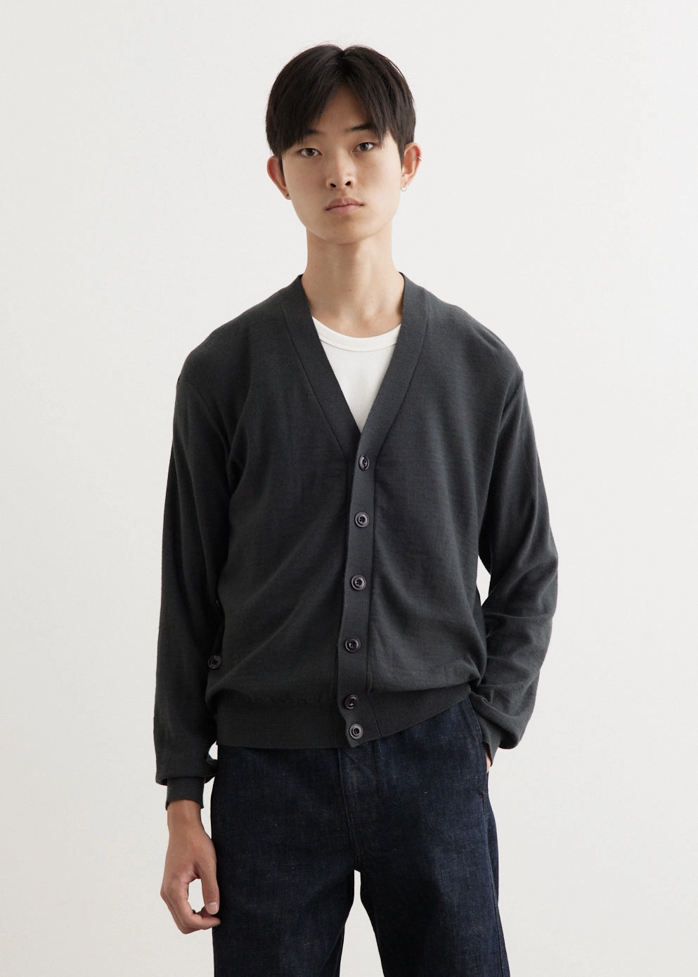 Relaxed Twisted Cardigan Lightweight Insulation Technology