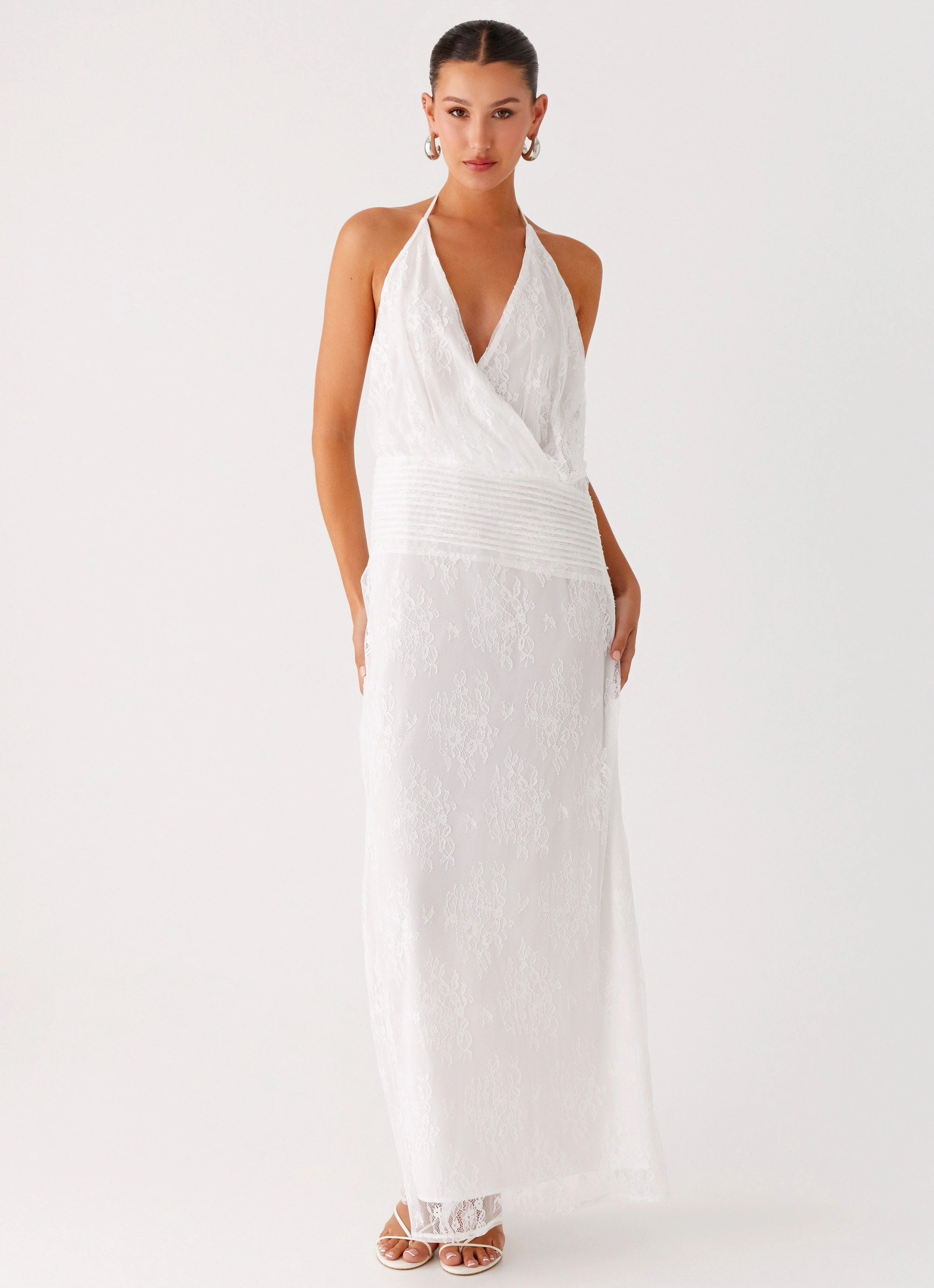 Reinhart Halter Maxi Dress - White Day Ready