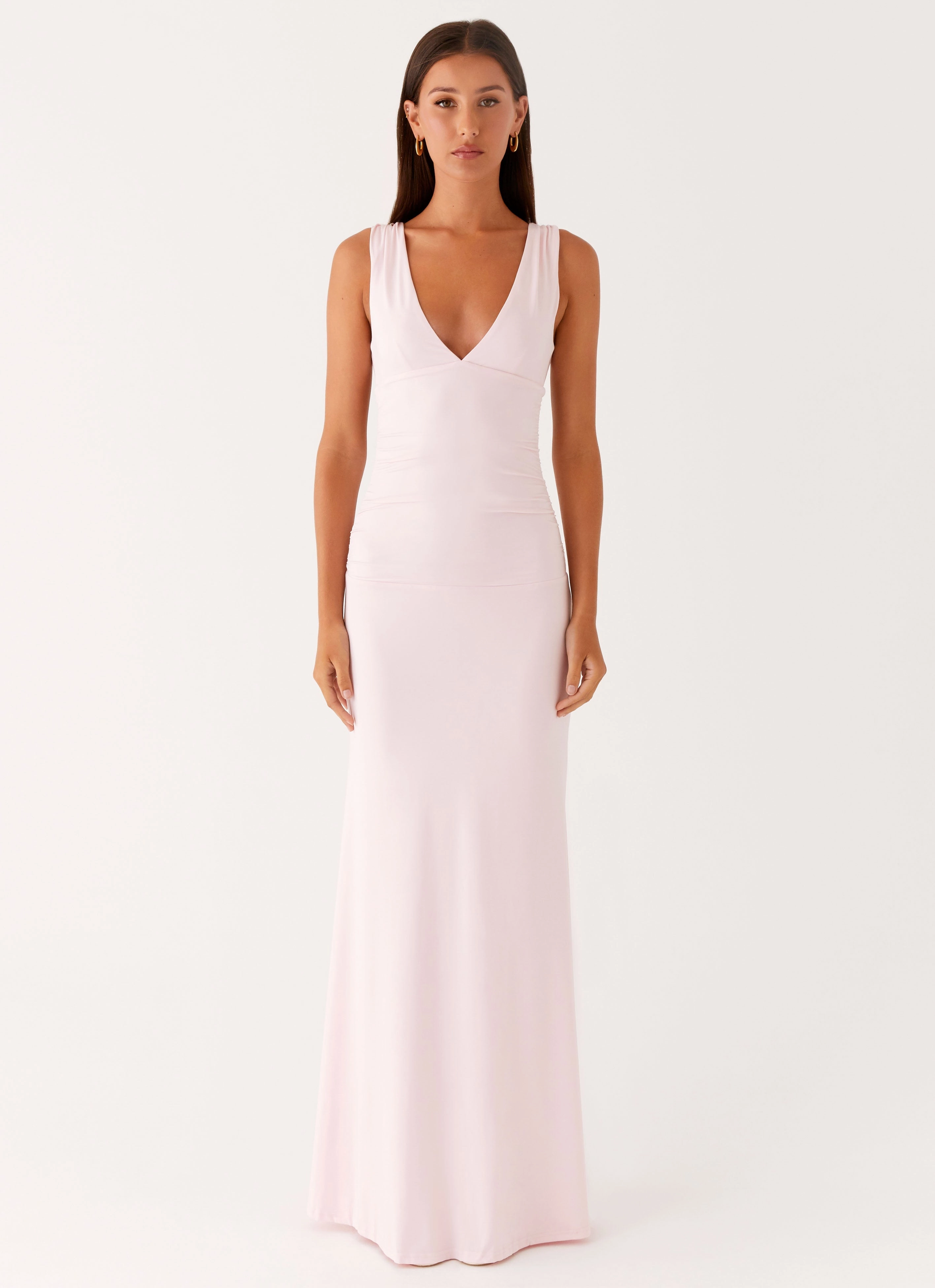 Cherry Sky Maxi Dress - Baby Pink Natural Feel