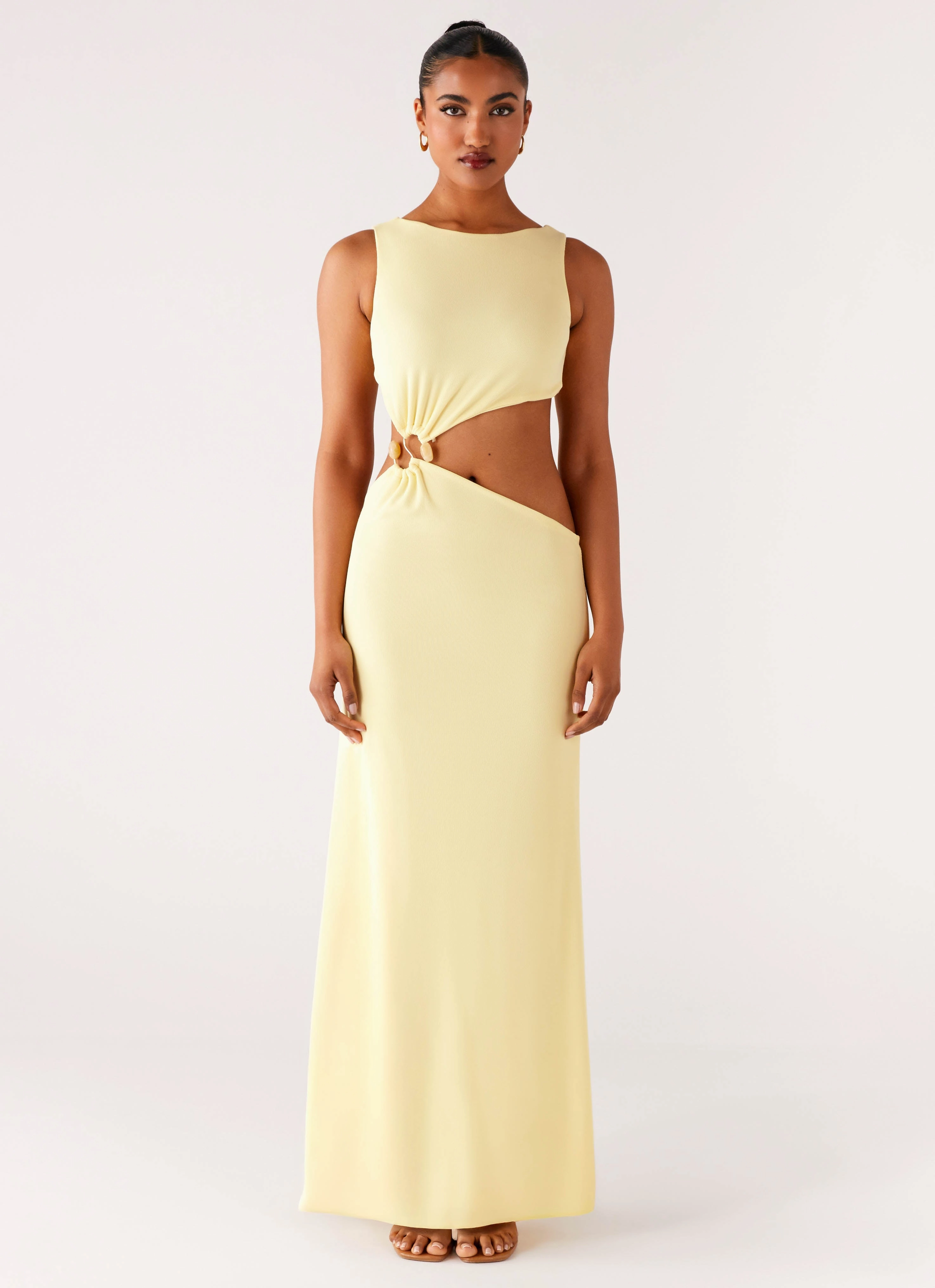 Luxe Fit Aruba Hardware Maxi Dress - Yellow