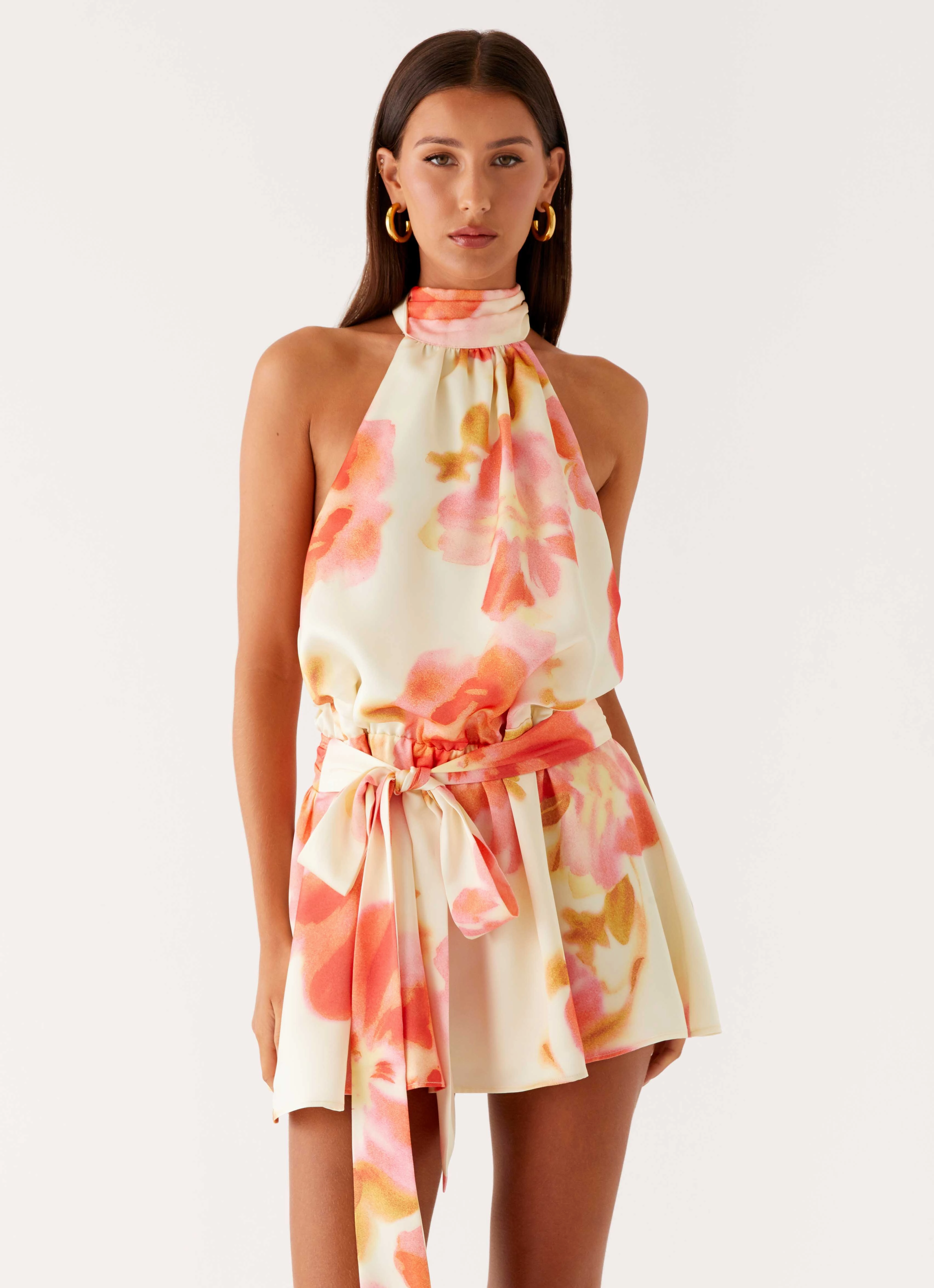 Diablo Backless Mini Dress - Mimosa Blossom Casual Essential Comfort and style