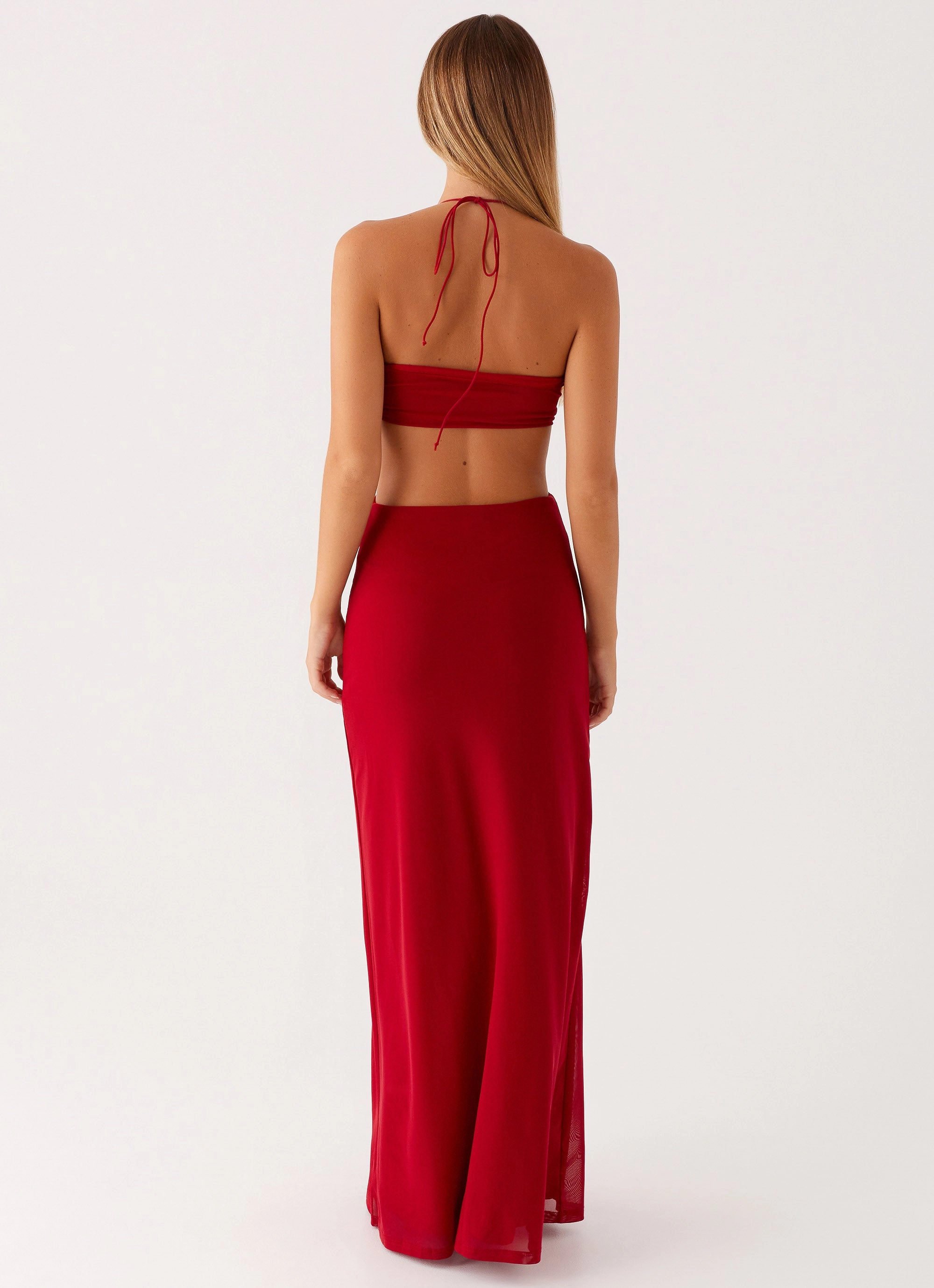Hallie Maxi Dress - Red Soft Profile Subtle Comfort
