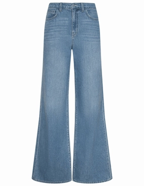 L'AGENCE Alicent High Rise Wide Leg Crop Jeans in Caster Timeless Choice Comfortable clothing