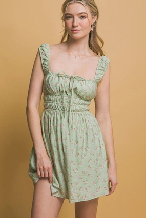 Casual Motion Flexible Mood Remy Floral Dress With Elasticated Details