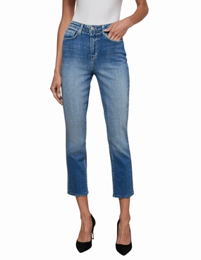 L'AGENCE Celestia Ultra High Rise Slim Jeans in Hayward Solid Choice Festival Outfit Comfy