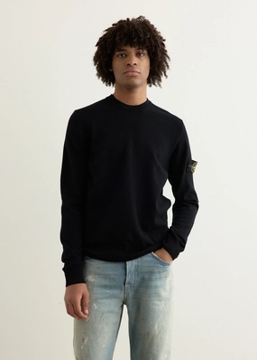 Reverse Stitch Detail Crewneck Knit Stain Release Coating Indoor Layer