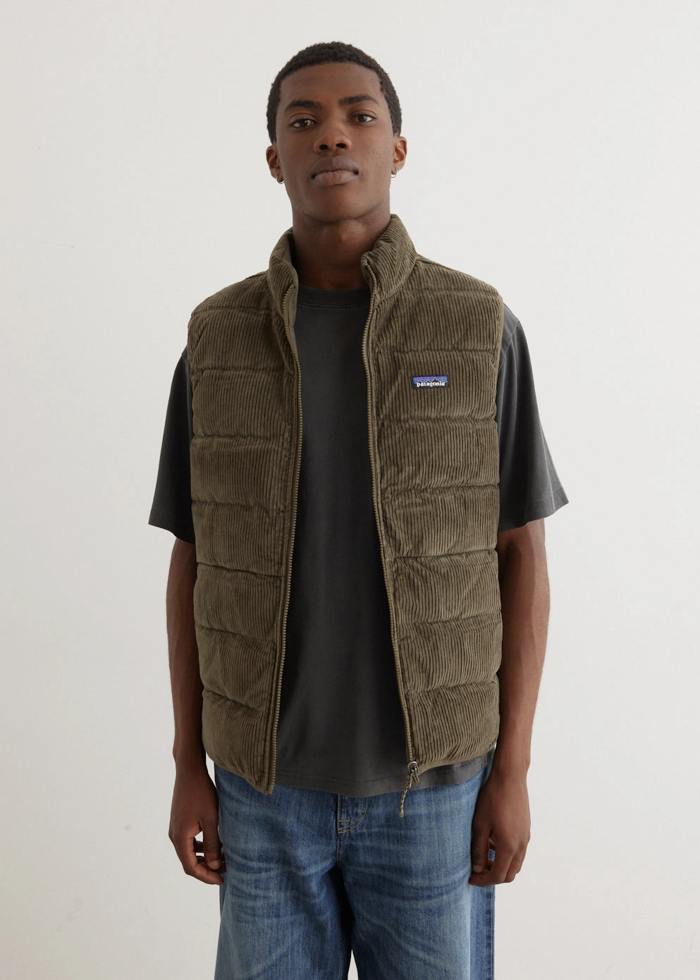 Reversible Cotton Down Vest Versatile Style Reinforced Edging