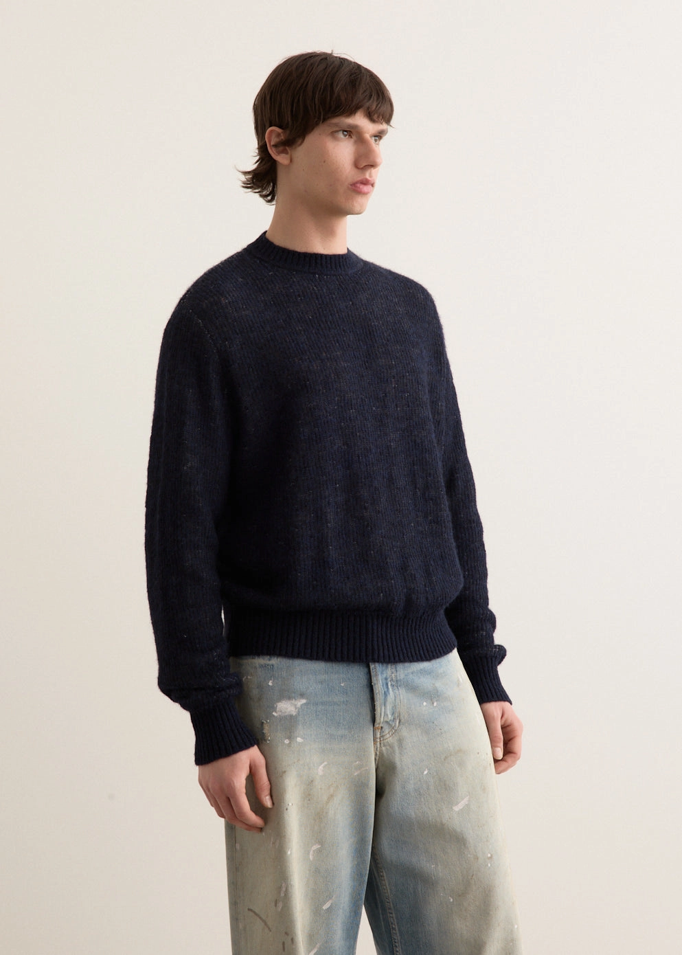 Stretch Recovery Yarn Fresh Comforted Revista Two Tone Jumper