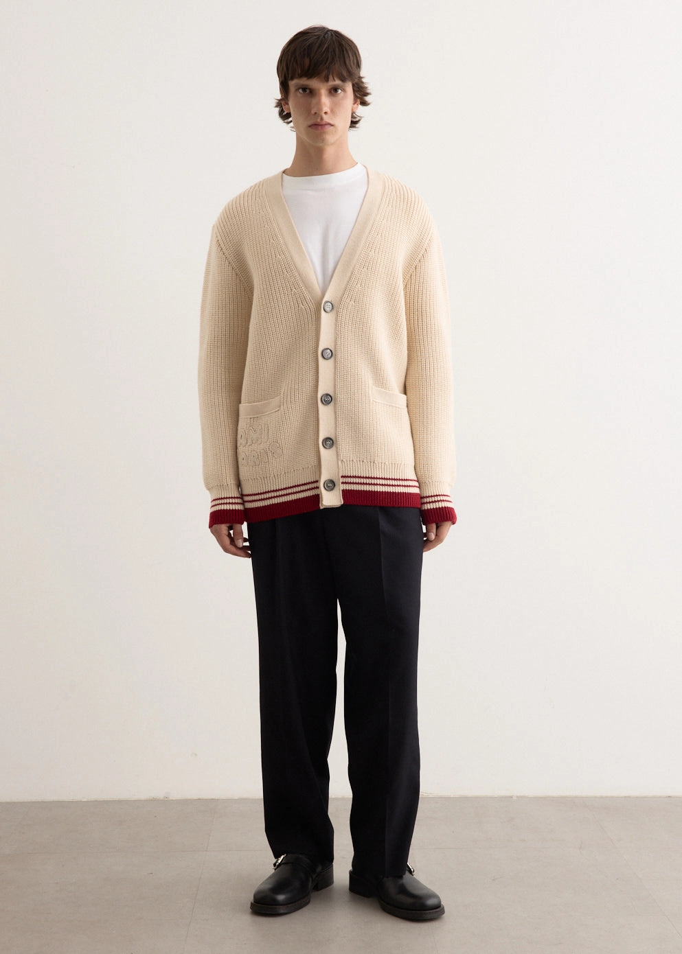 Ribbed Cardigan Durable Blends Season Ready