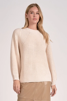 Ribbed Knit Cozy Sweater Eco Conscious Manufacturing