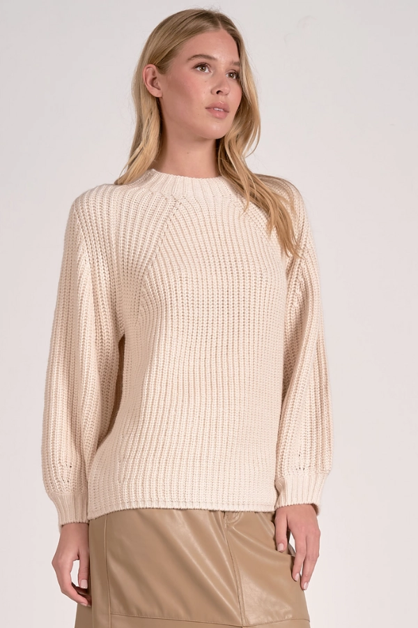 Thermal Lining Ribbed Knit Cozy Sweater