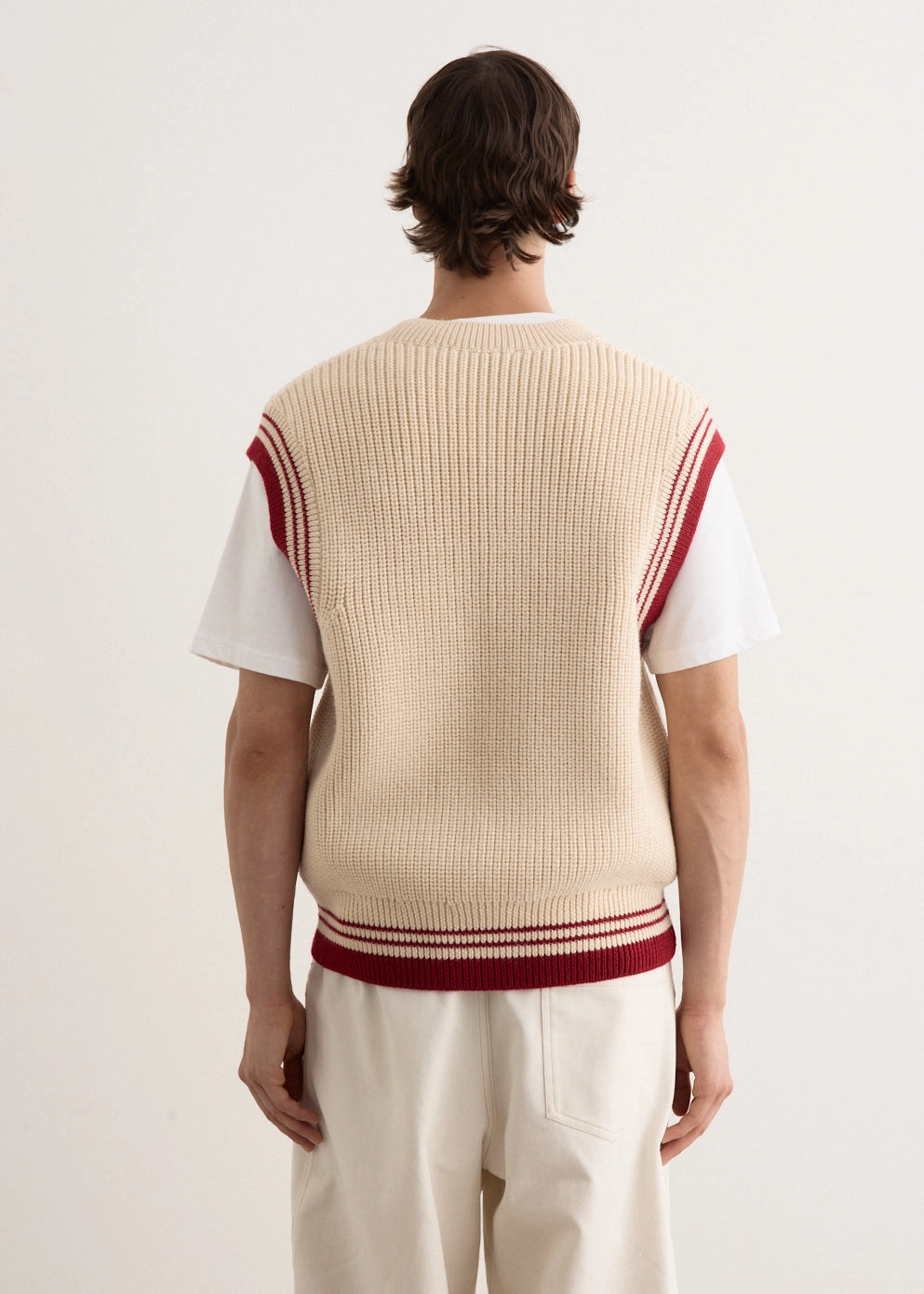 MachineWashable Ribbed Sweater Vest
