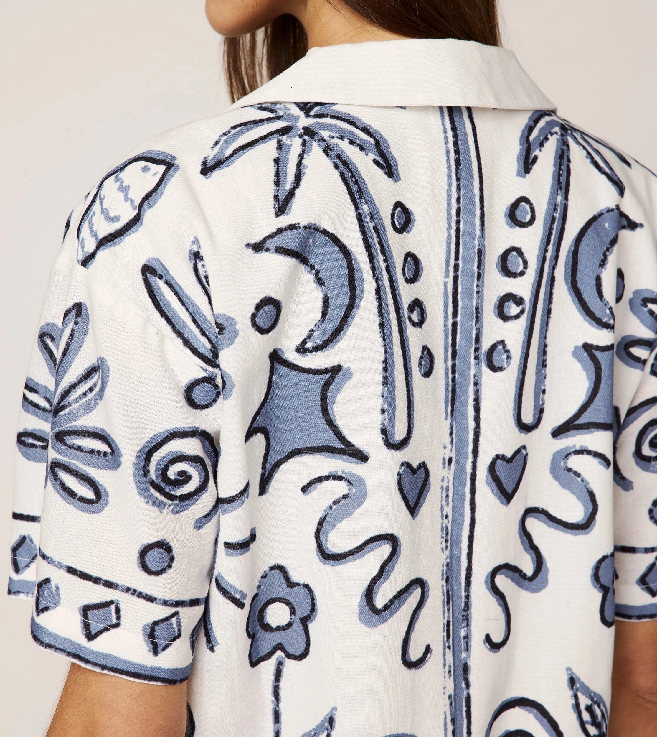 Sandy Mini Dress | Verona Linen Vibe Back Detail