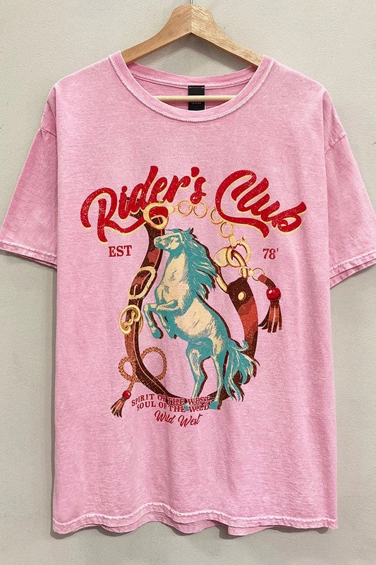 Relaxed Wear Rider's Club Tee S-XL