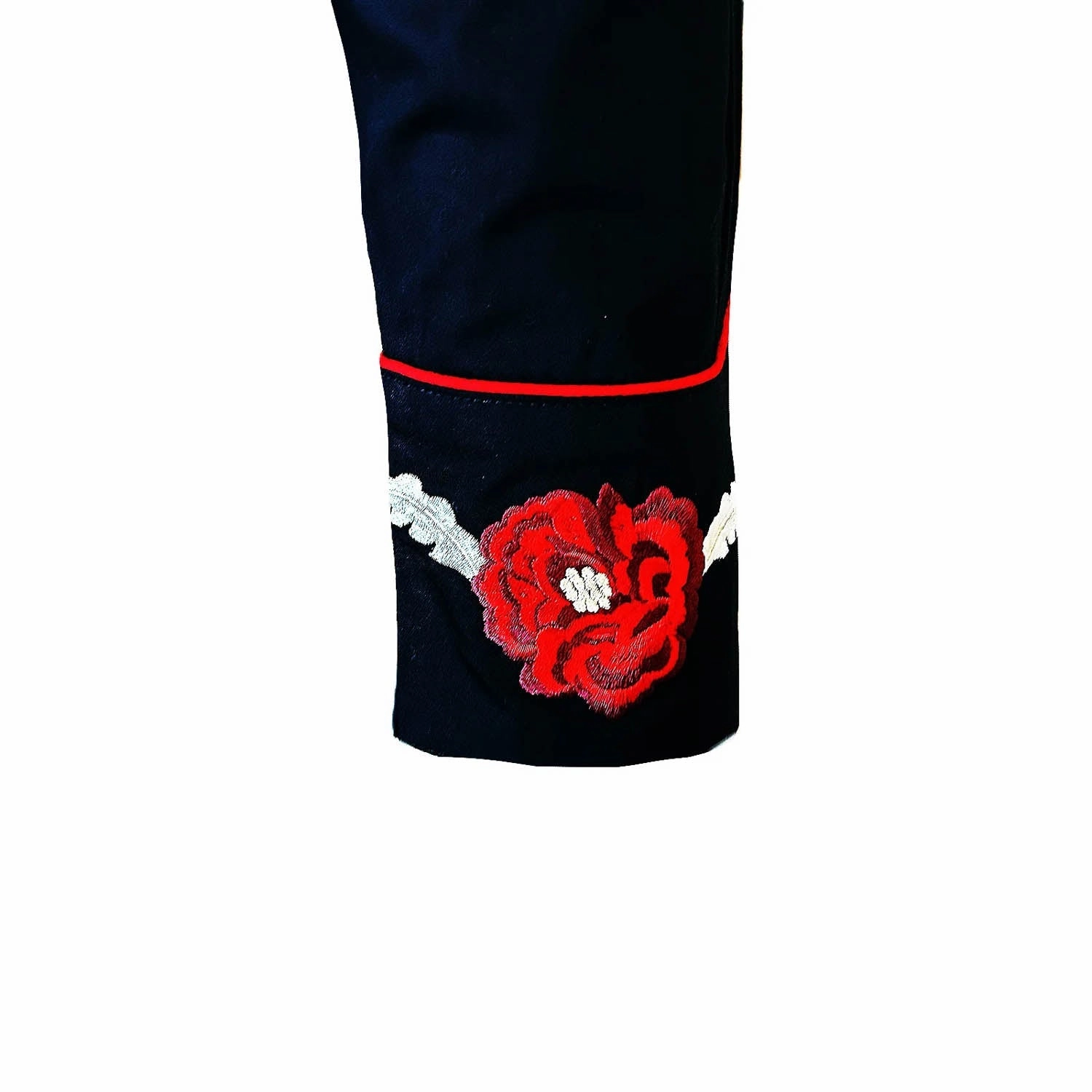 Rockmount Mens Cascading Floral Western Black 100% Cotton L/S Shirt Button Down Design Mountain Retreat