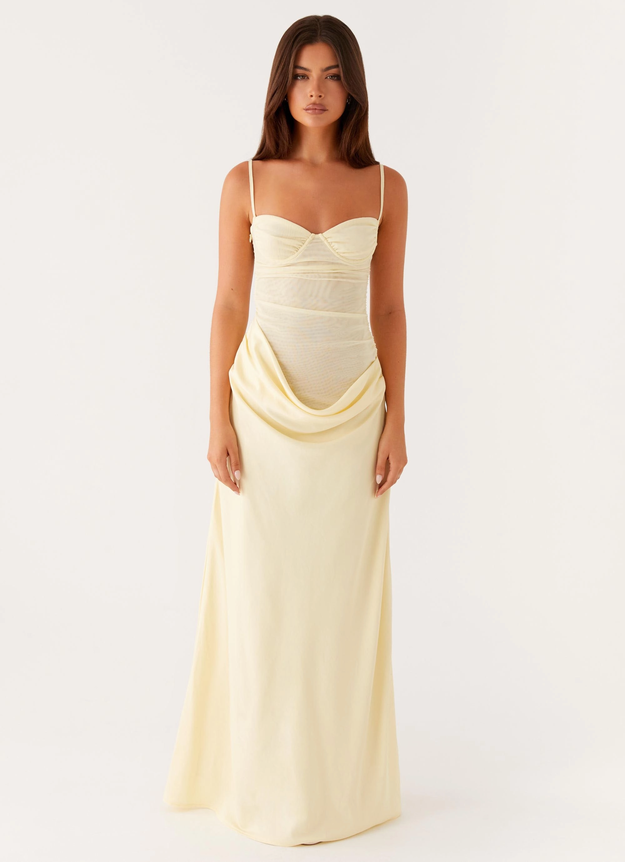 Vibe Style Feminine Mood Romy Maxi Dress - Yellow
