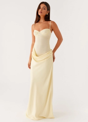 Cozy Design Romy Maxi Dress - Yellow