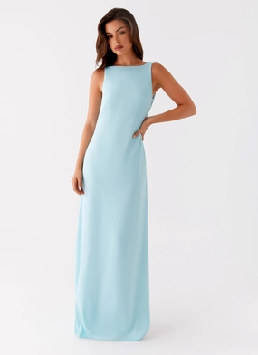 Ronnie Maxi Dress - Blue Resort Vibes Water-resistant