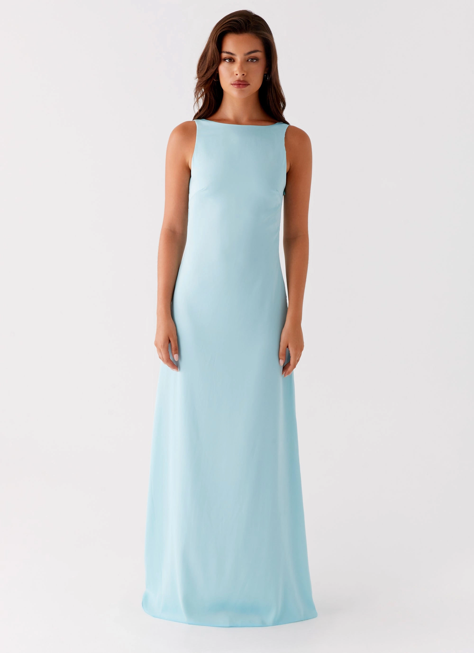 Relaxed work dress Winter Layer Ronnie Maxi Dress - Blue