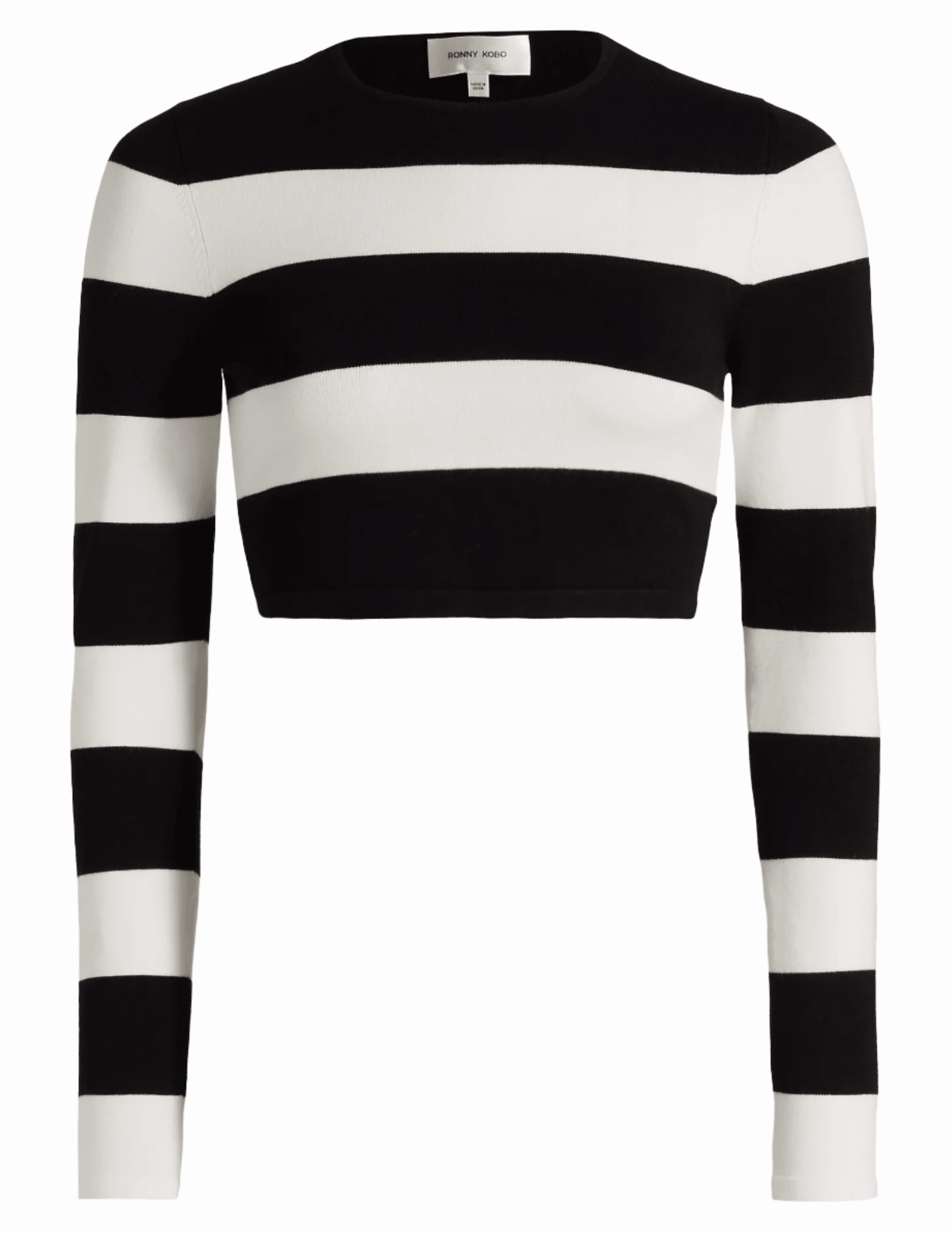 Fade Resistant Dye Ronny Kobo Kelani Knit Cropped Top SALE