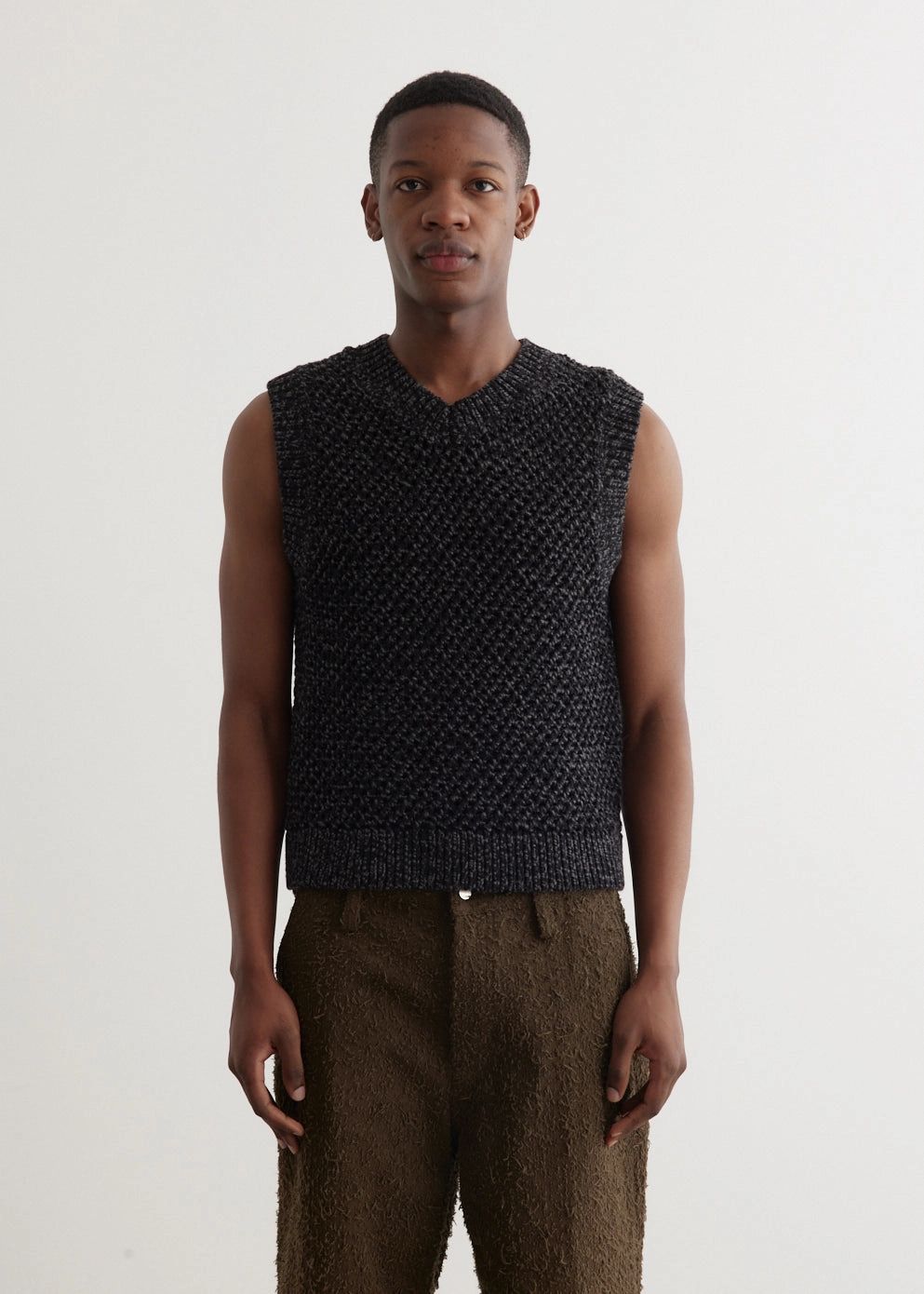 Rope Knit Vest Winter Travel Autumn Ready