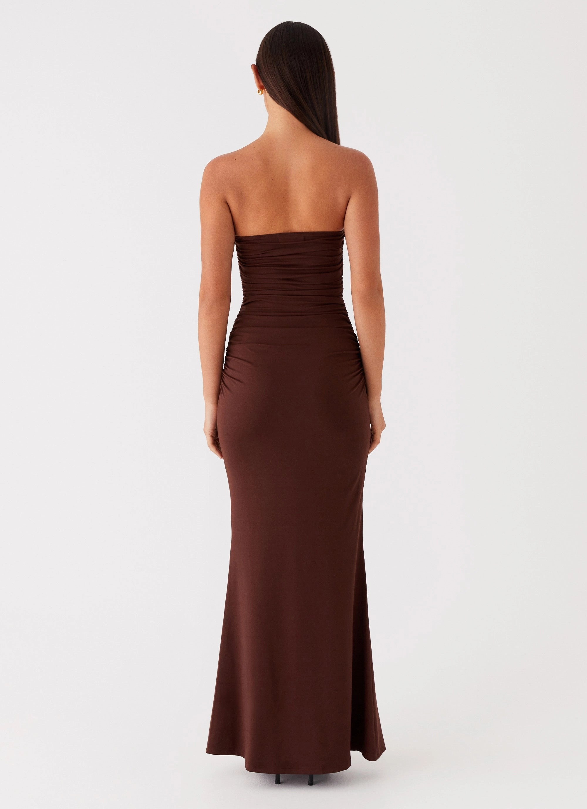 Rudy Maxi Dress - Brown Weekend Fresh Statement Neck