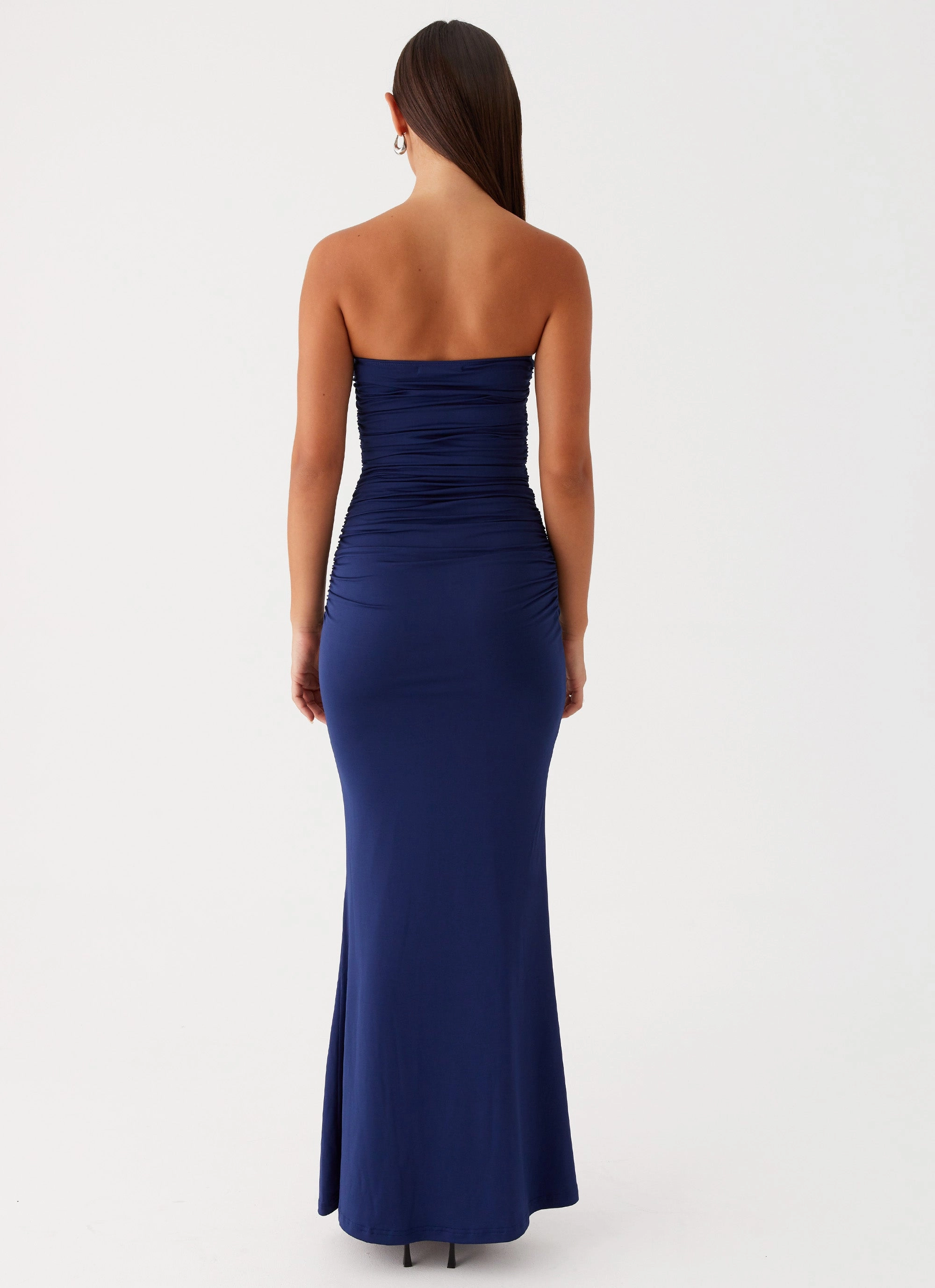 Clasp-Closure Rudy Maxi Dress - Navy