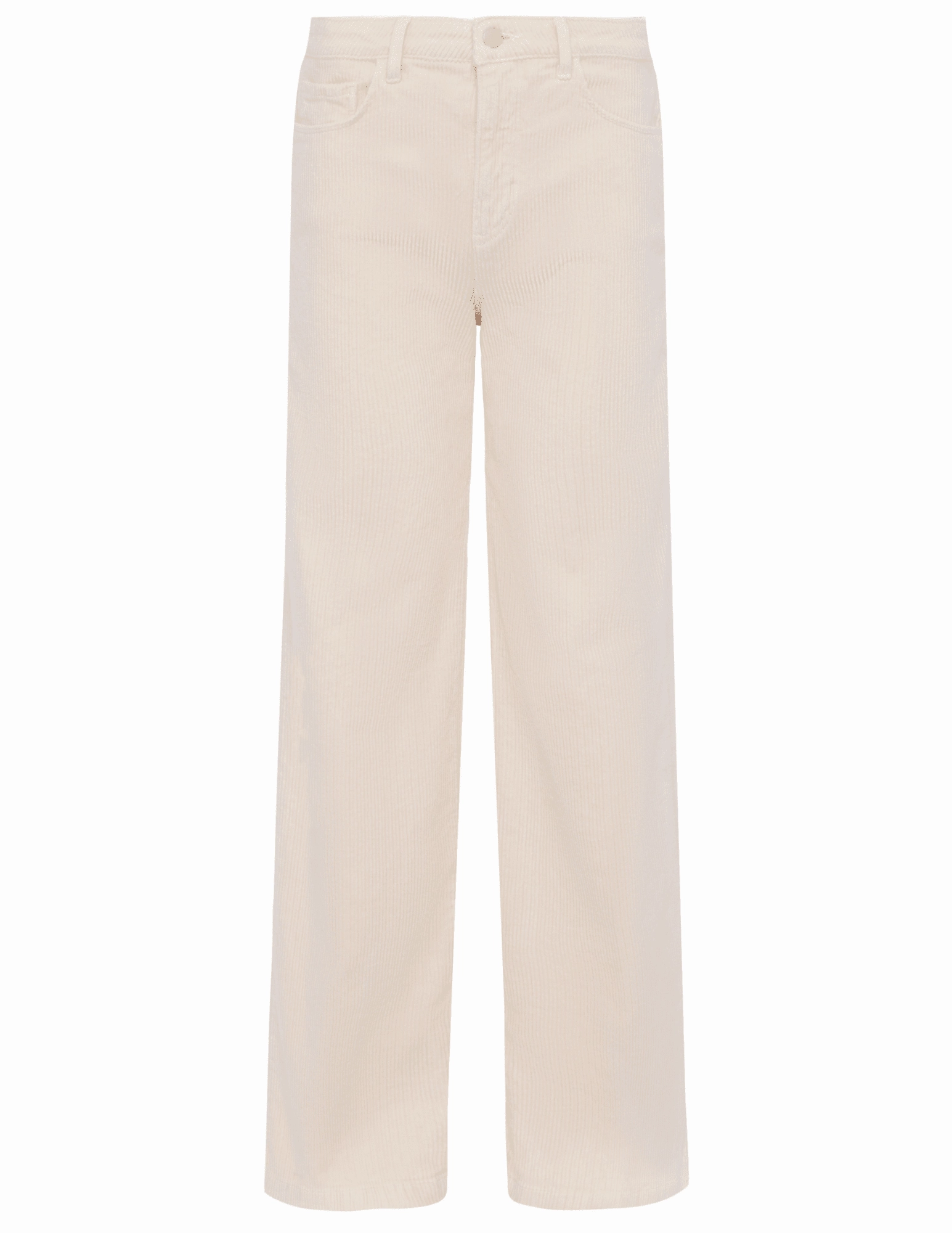 L'AGENCE Scottie Corduroy High Rise Wide Leg Jeans in French Vanilla All Season Style