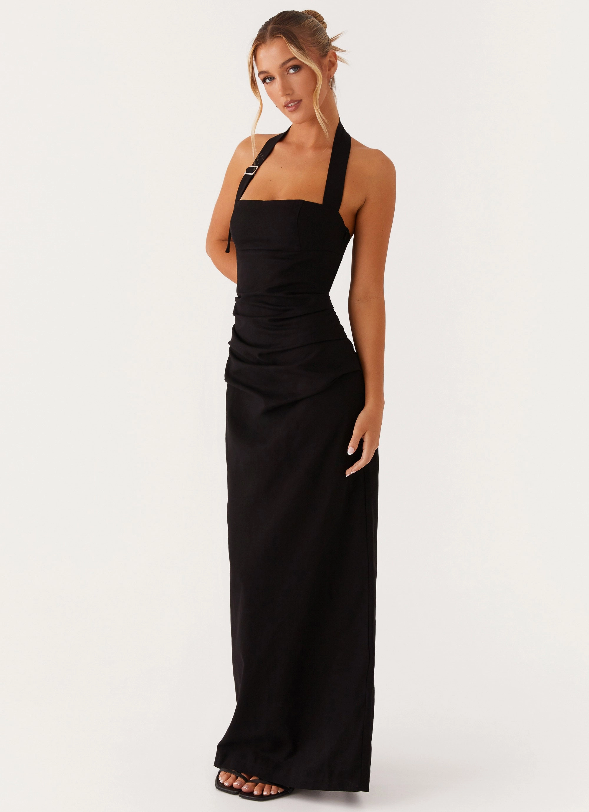 Cruise-Wear Rumour Has it Maxi Dress - Black
