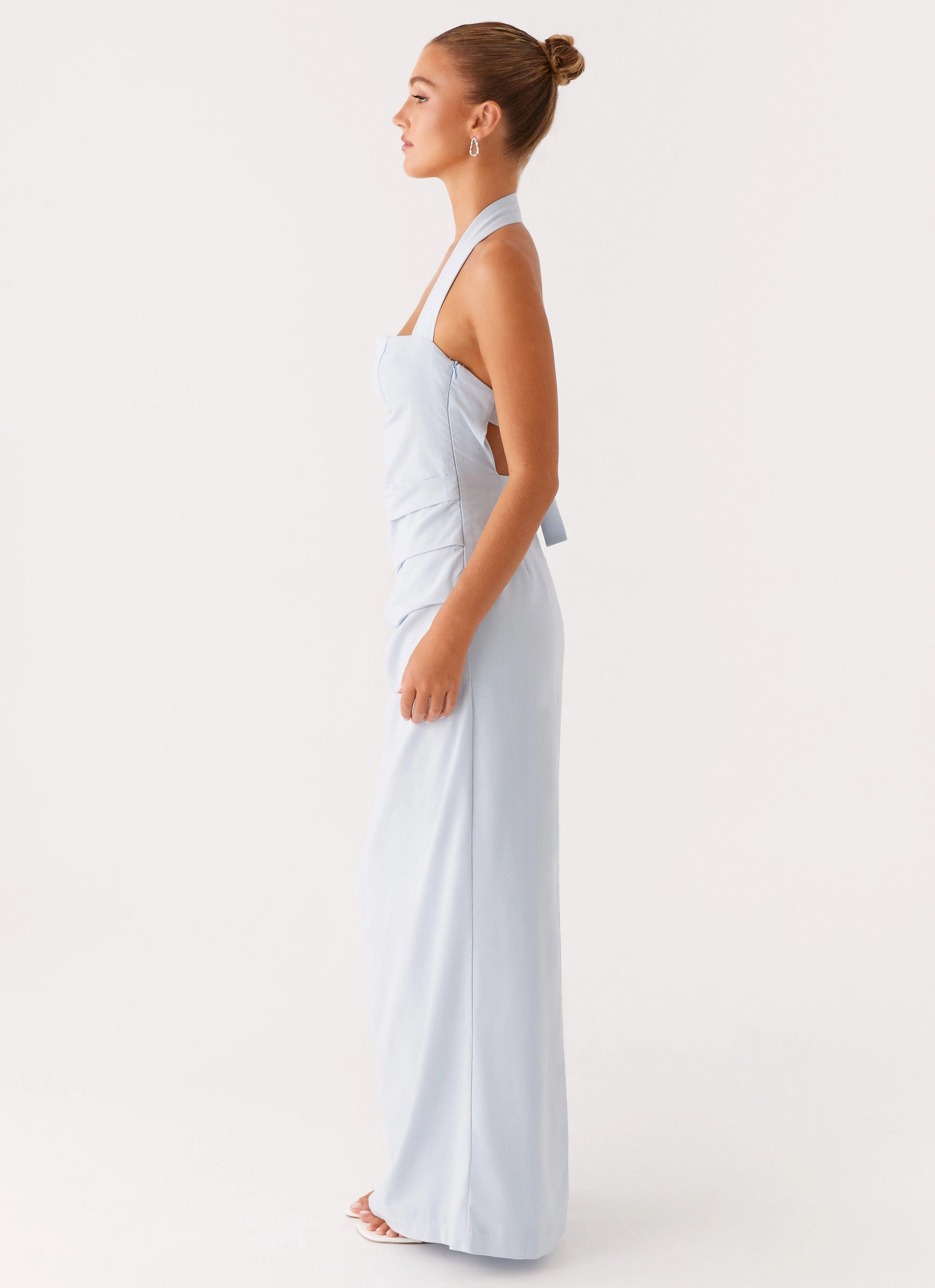 Rumour Has it Maxi Dress - Blue Scandi Light