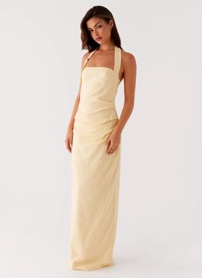 Subtle Touch Rumour Has it Maxi Dress - Yellow
