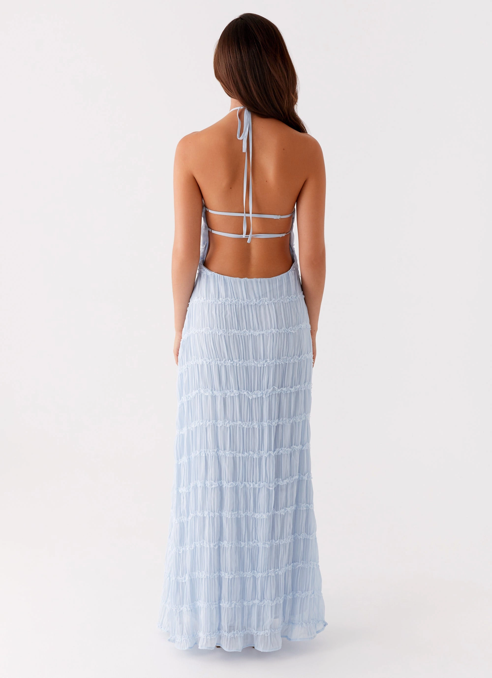 Aullie Maxi Dress - Blue Happy Scent Vintage-Inspired