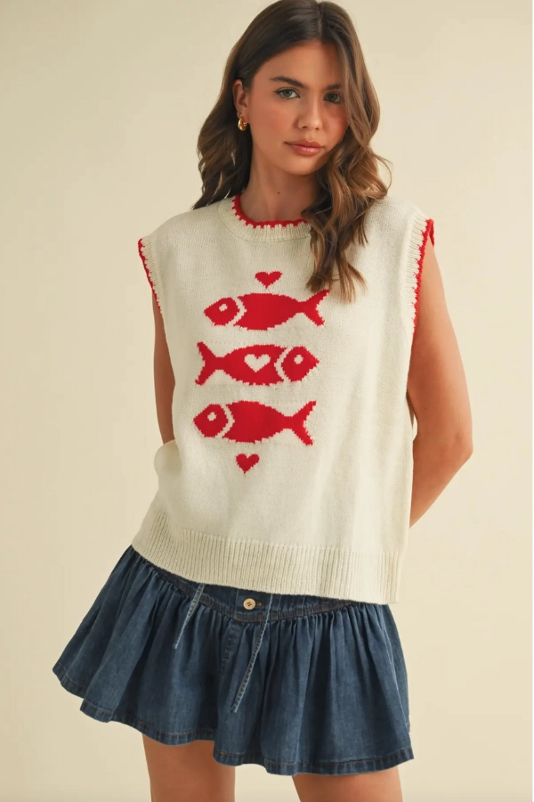 Breathable Layer Sardine Sleeveless Knit Top